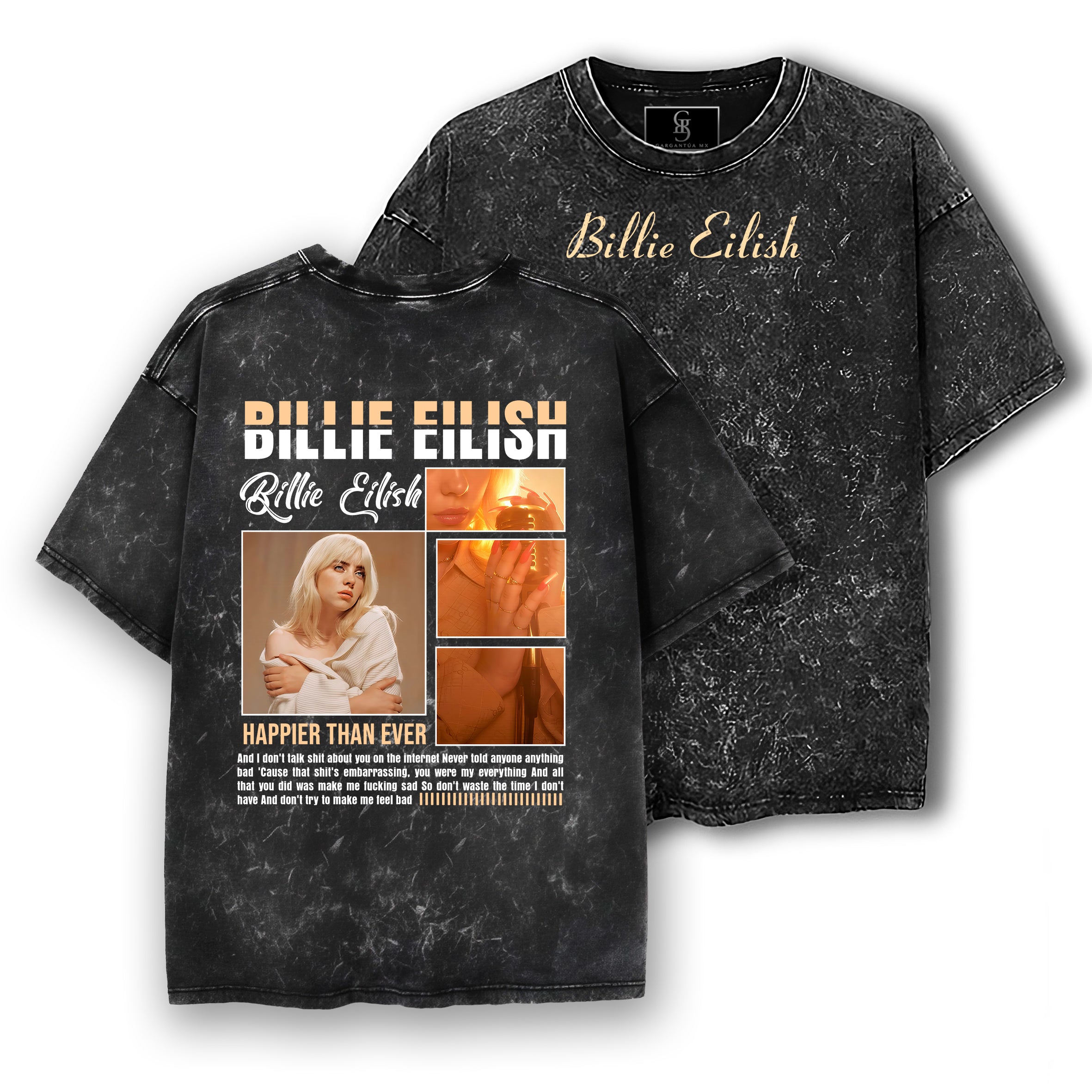 Playera Billie Eilish "Happier Than Ever"