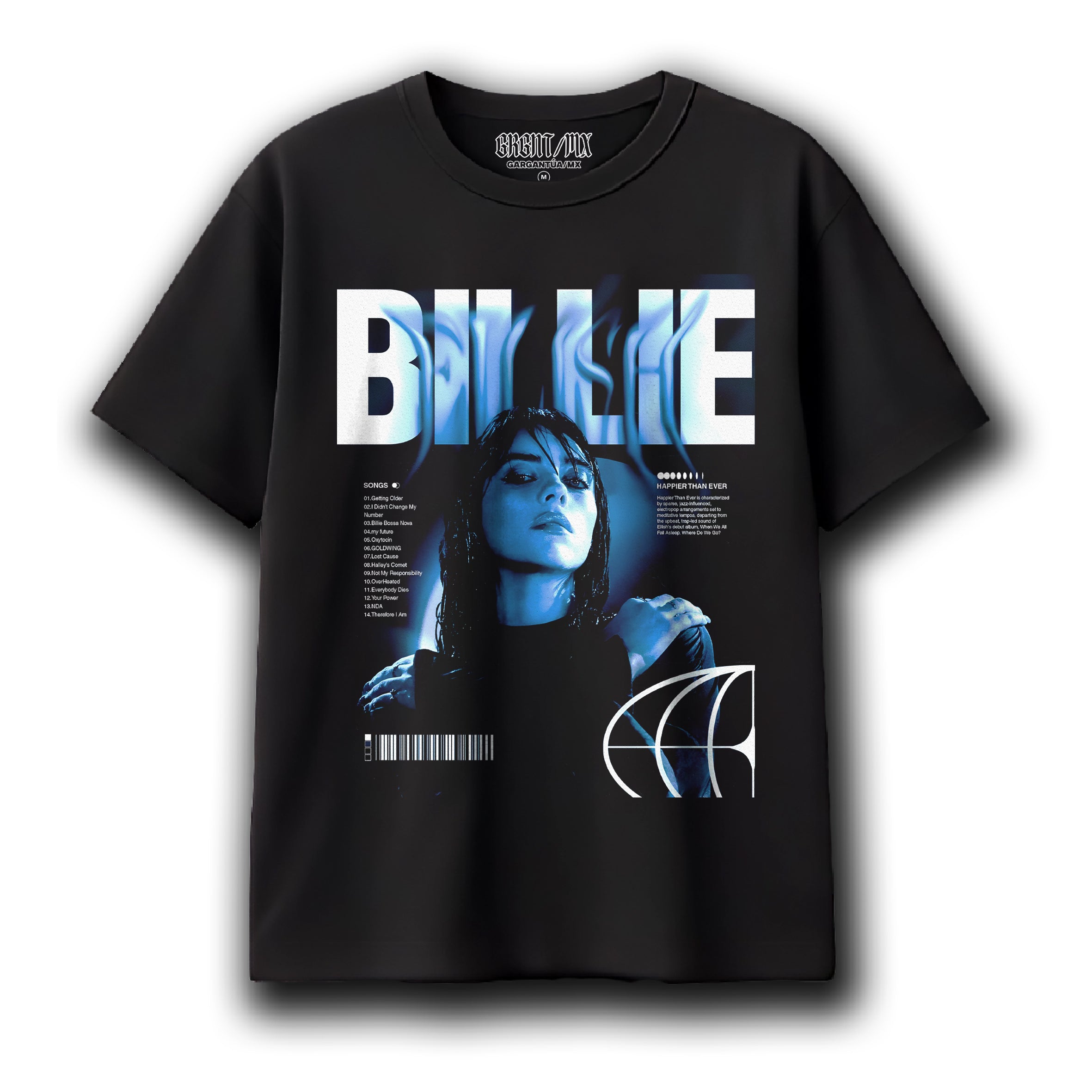Playera Billie Eilish "BLUISH"