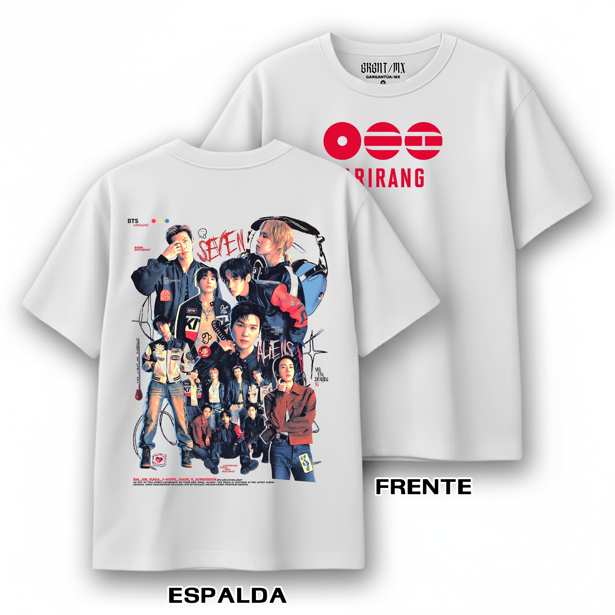 Playera BTS "Arirang - Aliens"