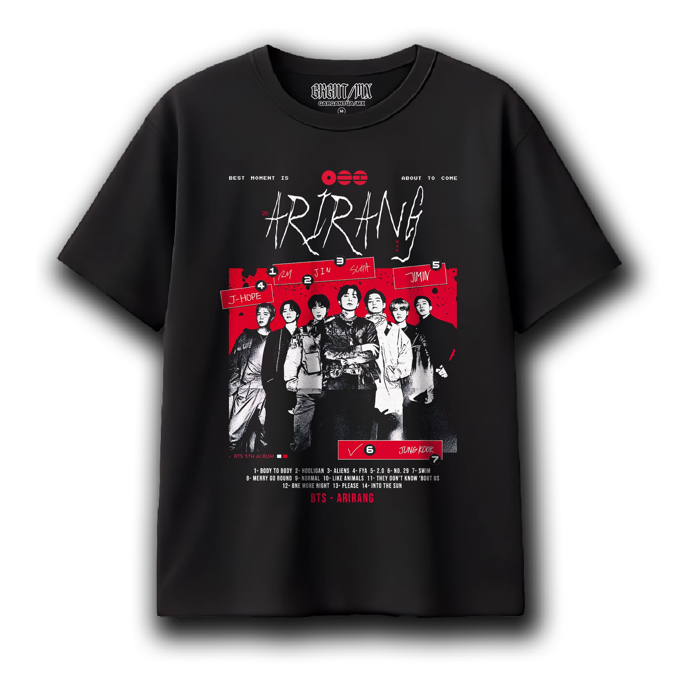 Playera BTS "ARIRANG Album"