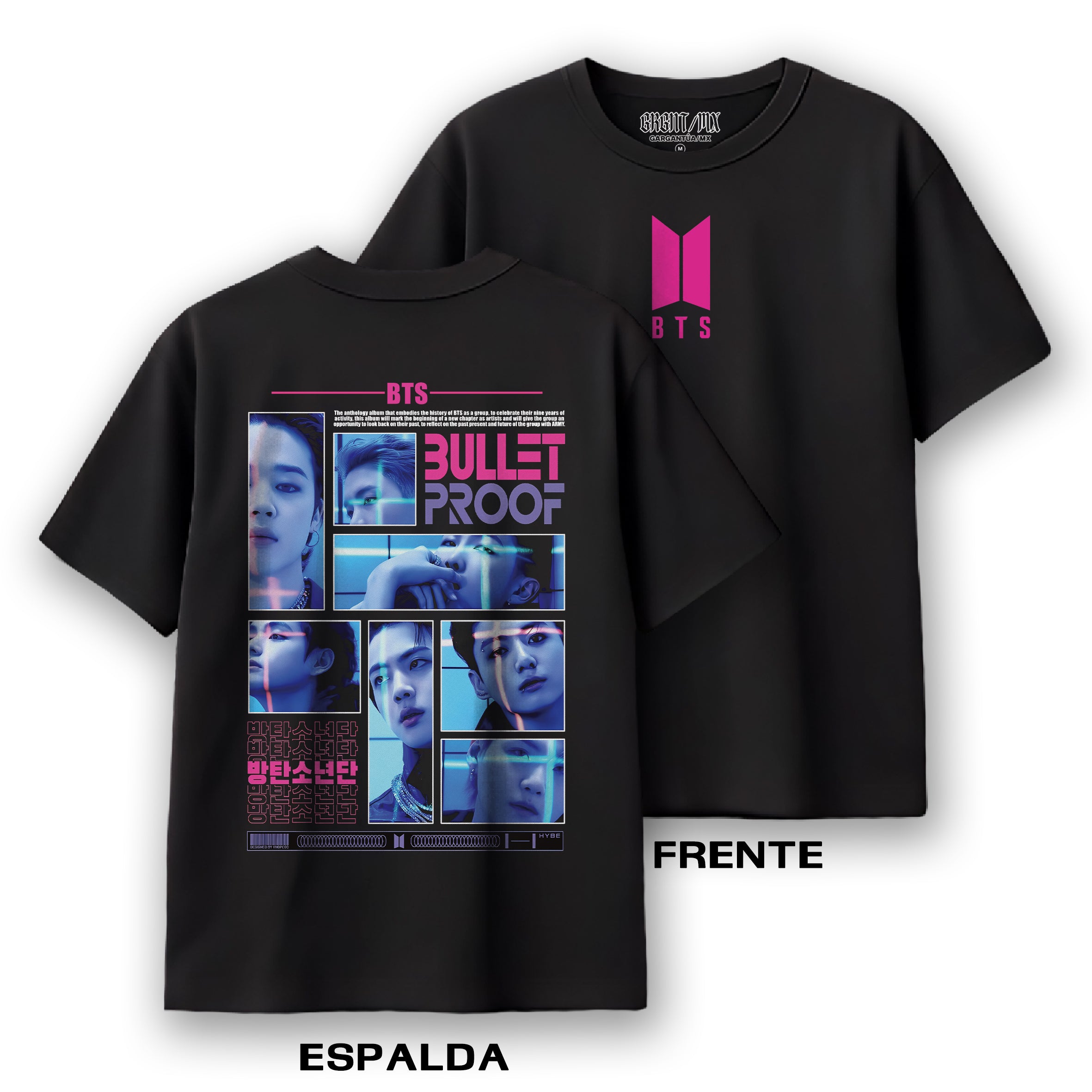 Playera BTS "Bullet Proof"