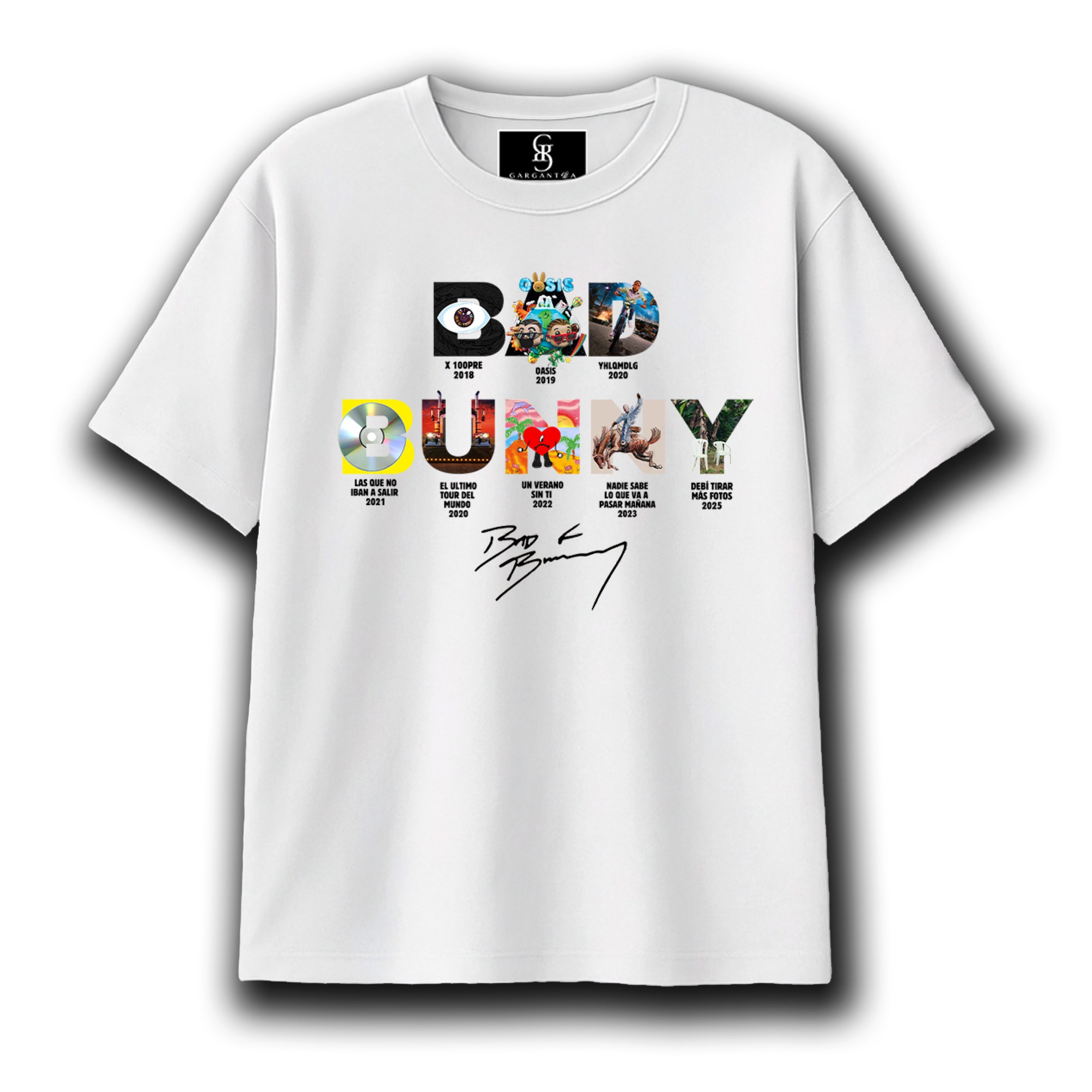 Playera Bad Bunny "Albums"