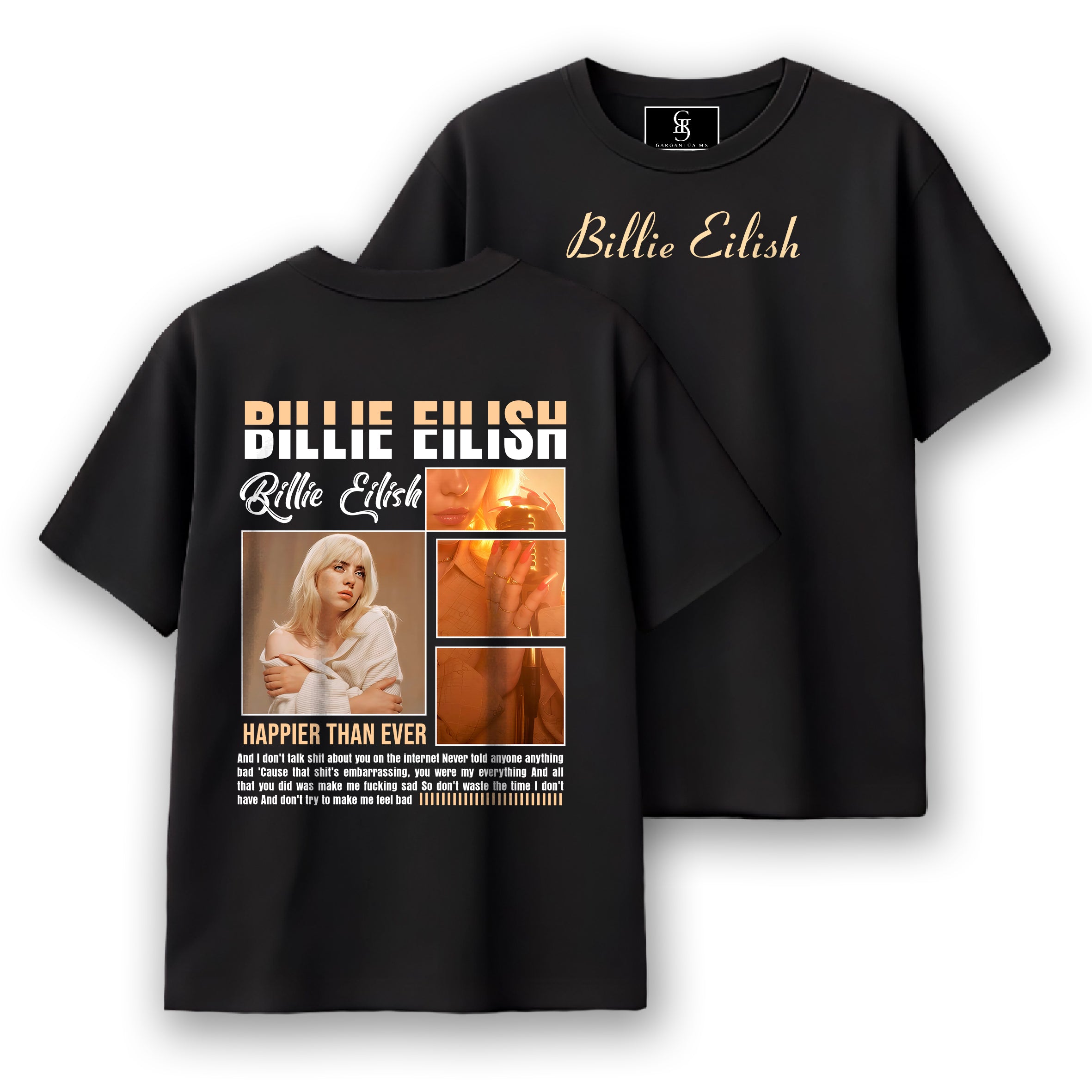 Playera Billie Eilish "Happier Than Ever"
