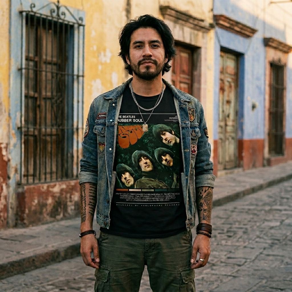 Playera The Beatles "Rubber Soul"