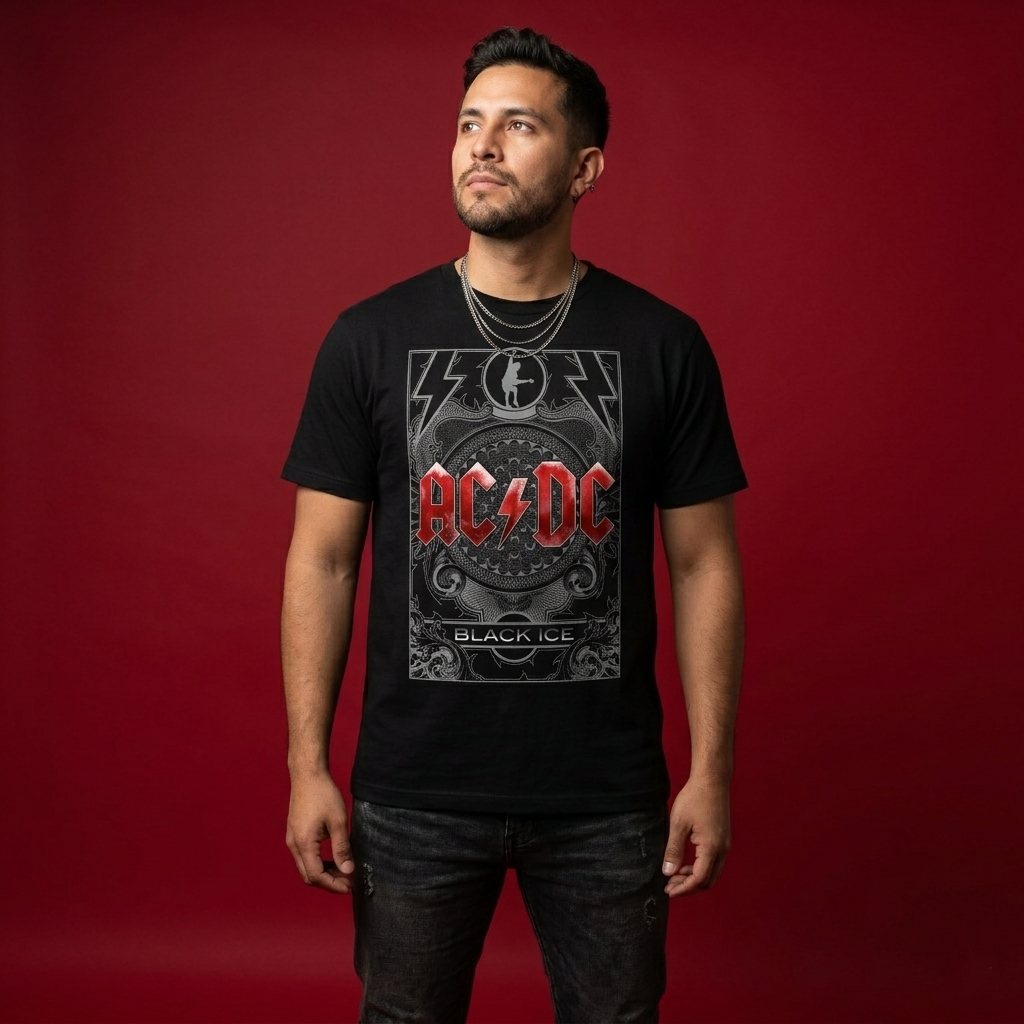 Playera AC/DC "Black Ice"