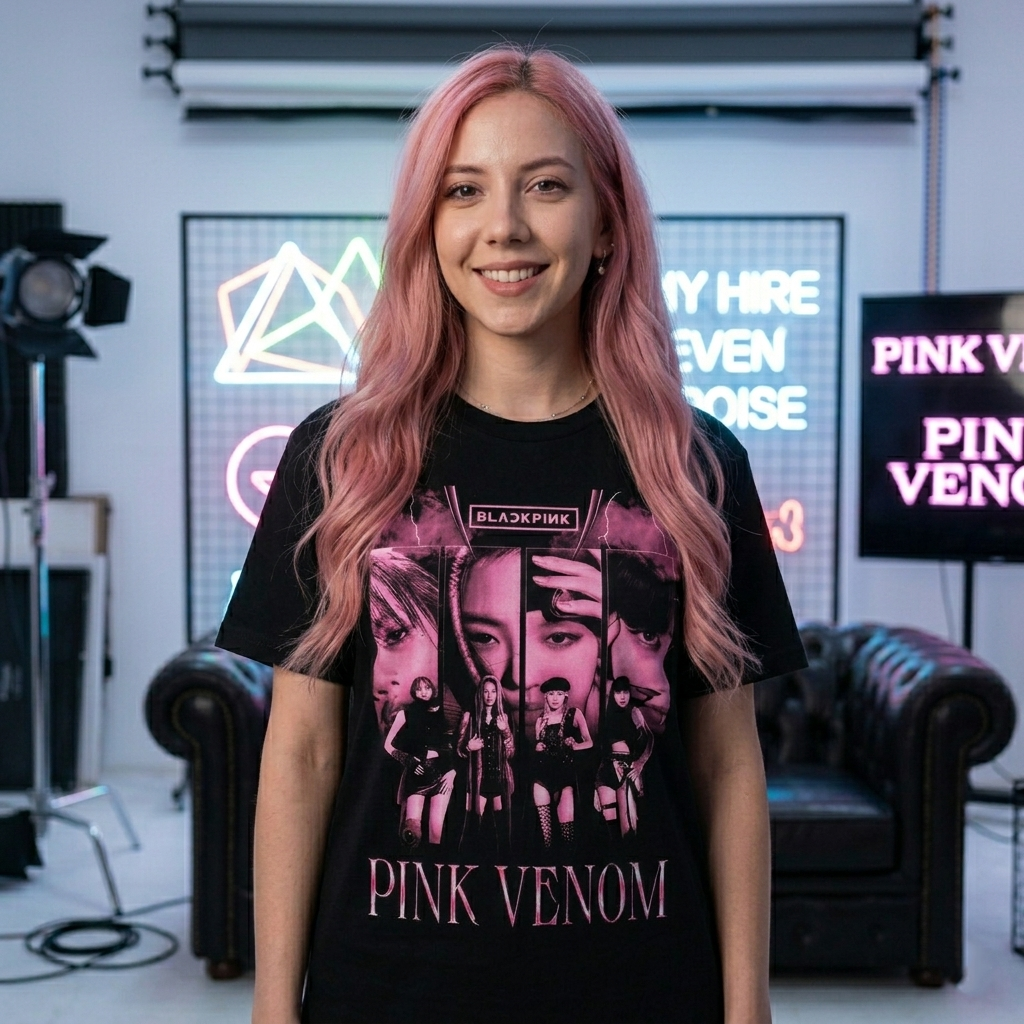 Playera Blackpink "Pink Venom"