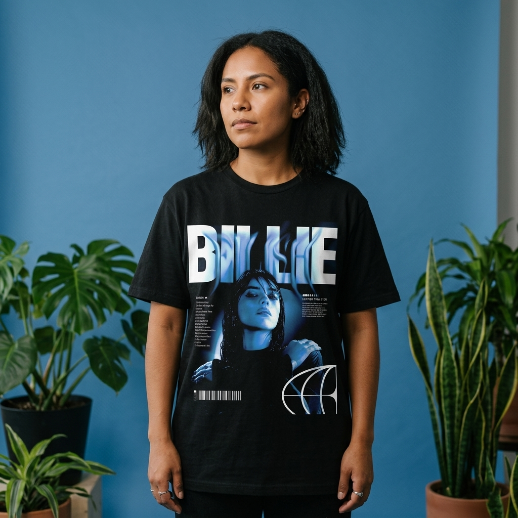 Playera Billie Eilish "BLUISH"