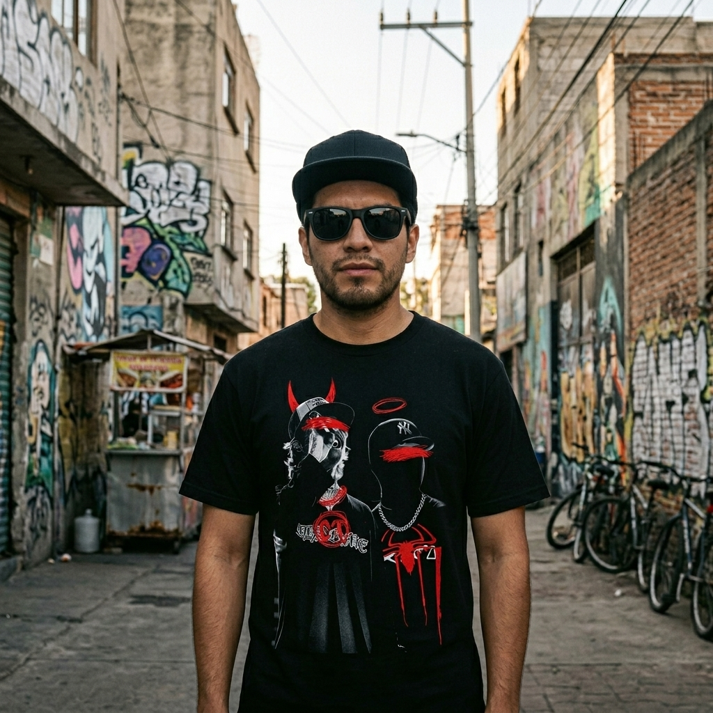 Playera Peso y Nata
