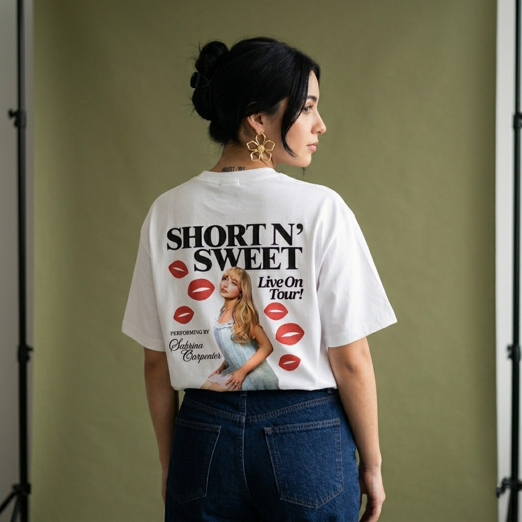 Playera Sabrina Carpenter SNW "Kisses"