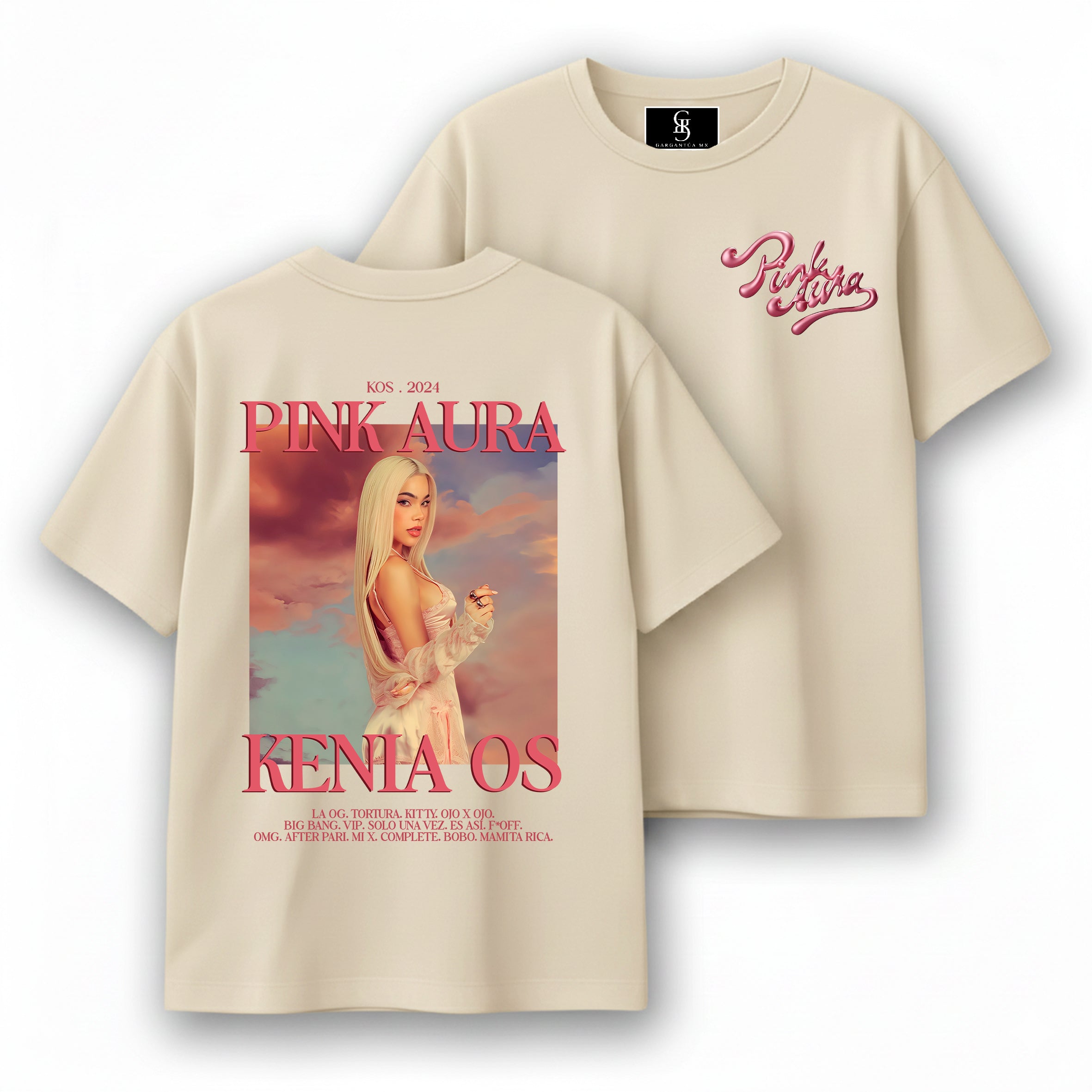 Playera Kenia OS "Pink Aura"
