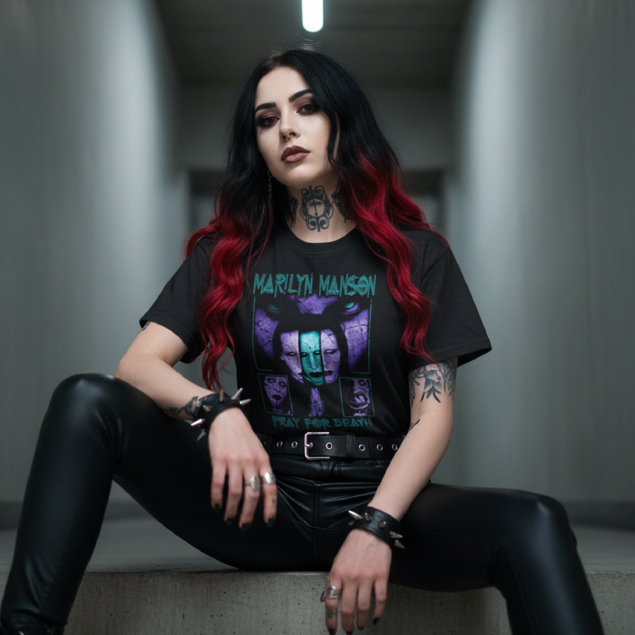 Playera Marilyn Manson "Pray For Death"