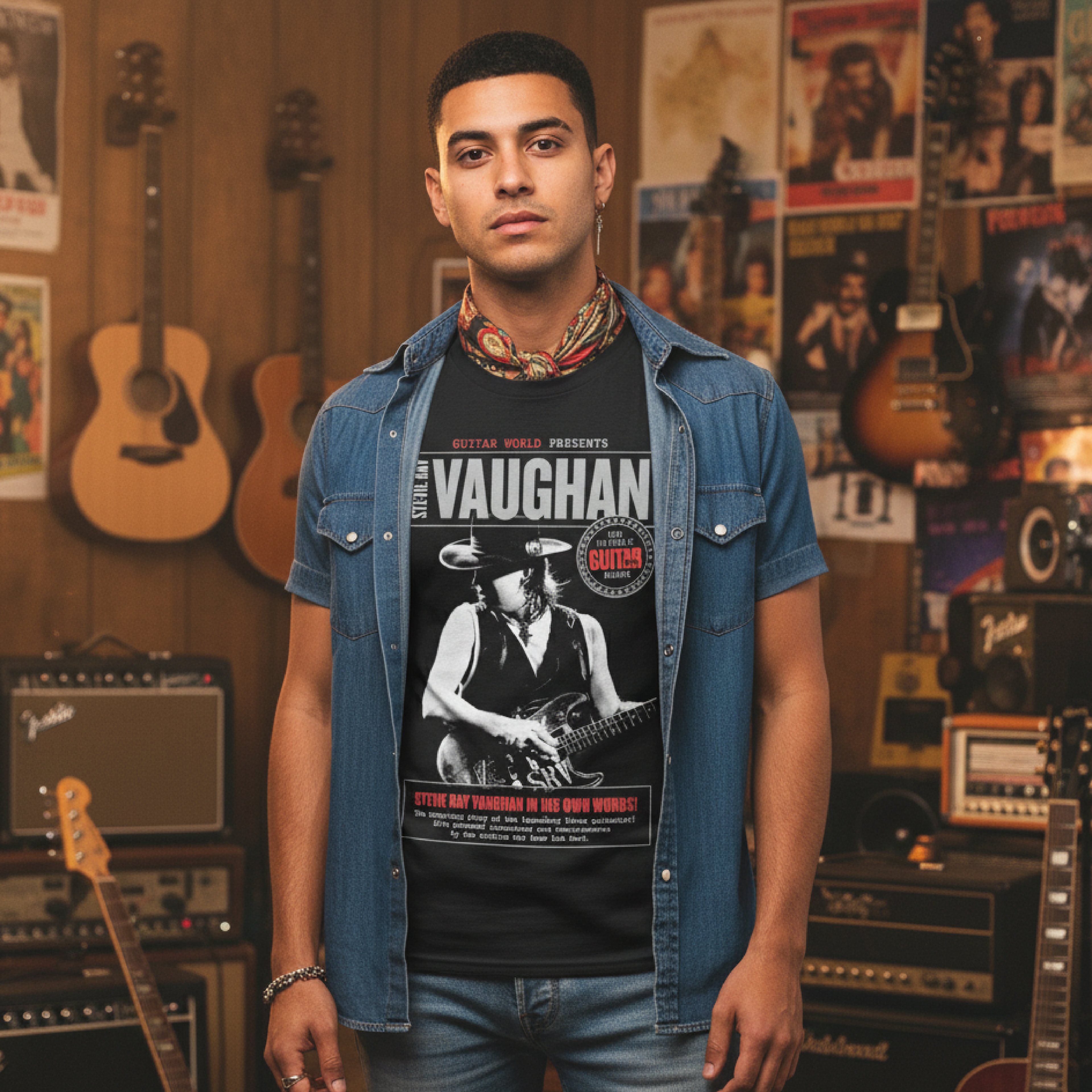 Playera Stevie Ray Vaughan