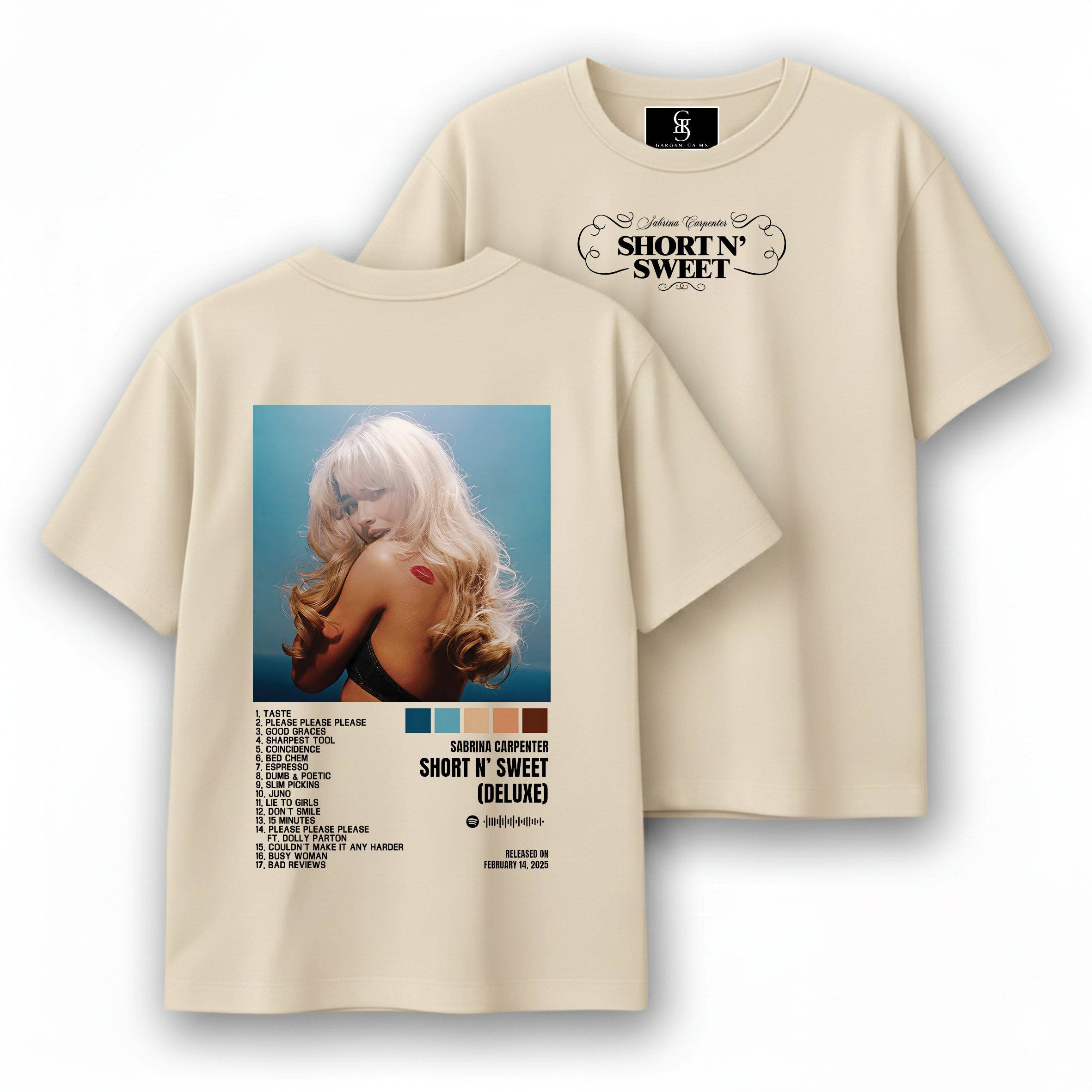 Playera Sabrina Carpenter "Short n´Sweet Album"