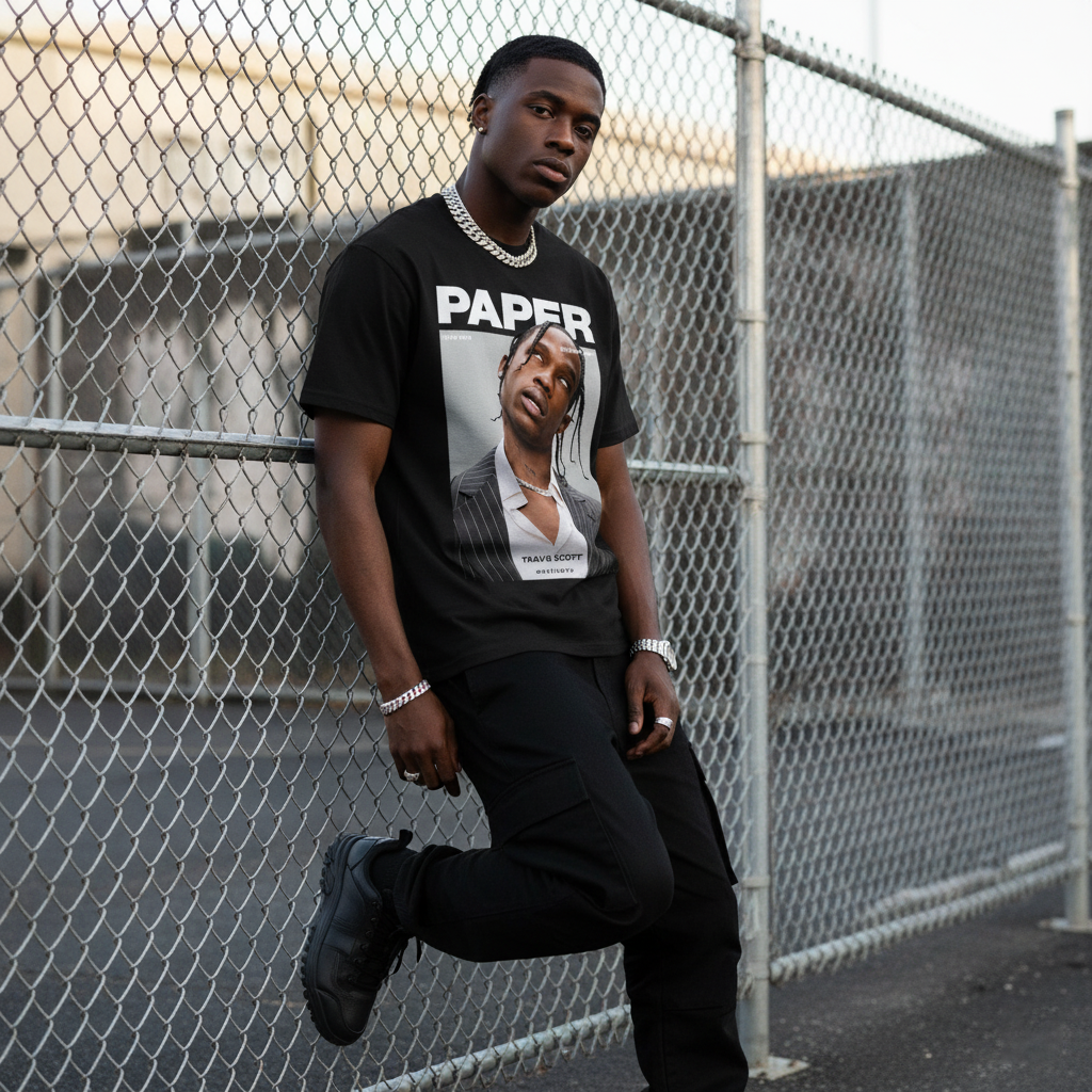 Playera Travis Scott "Paper"