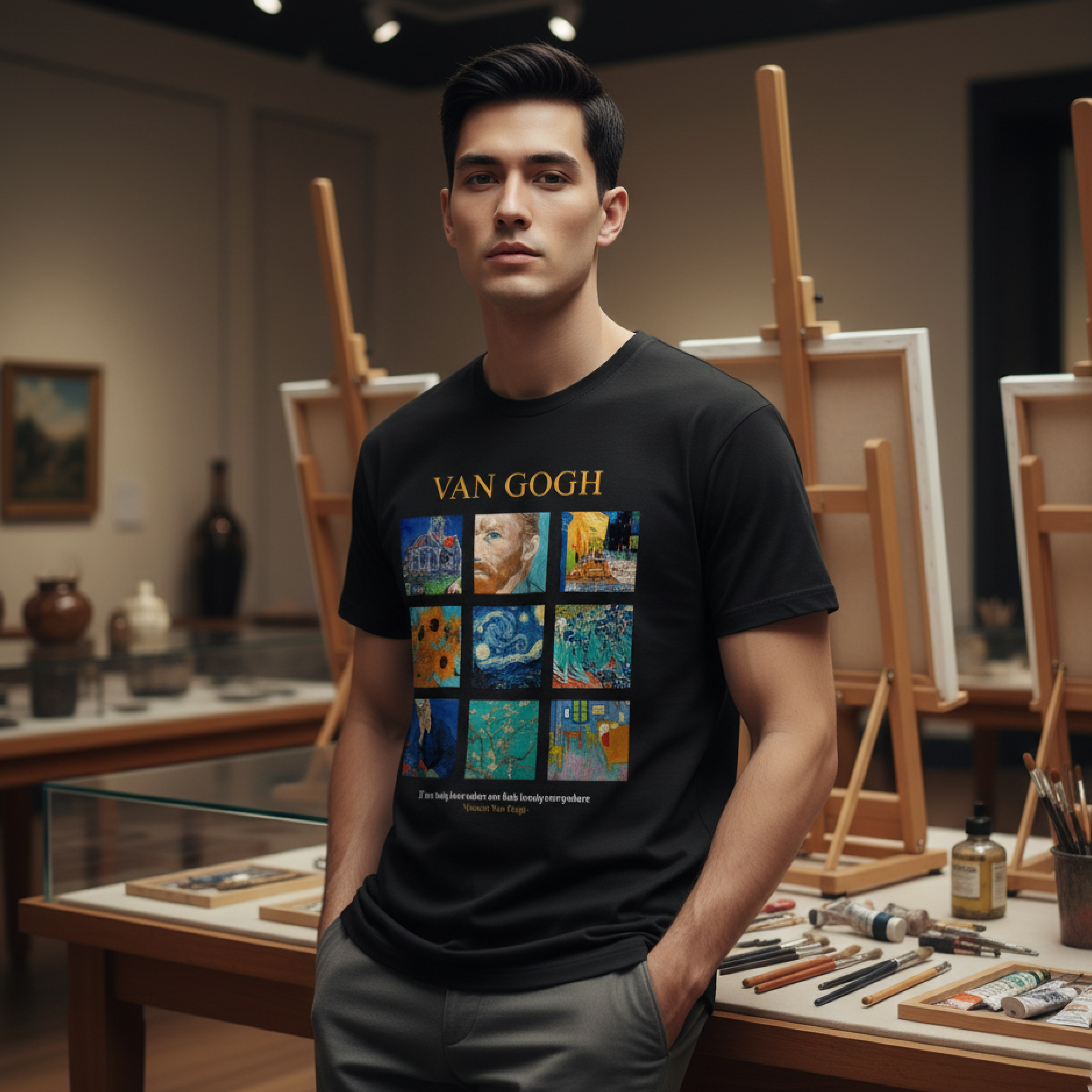 Playera Van Gogh "Collage"