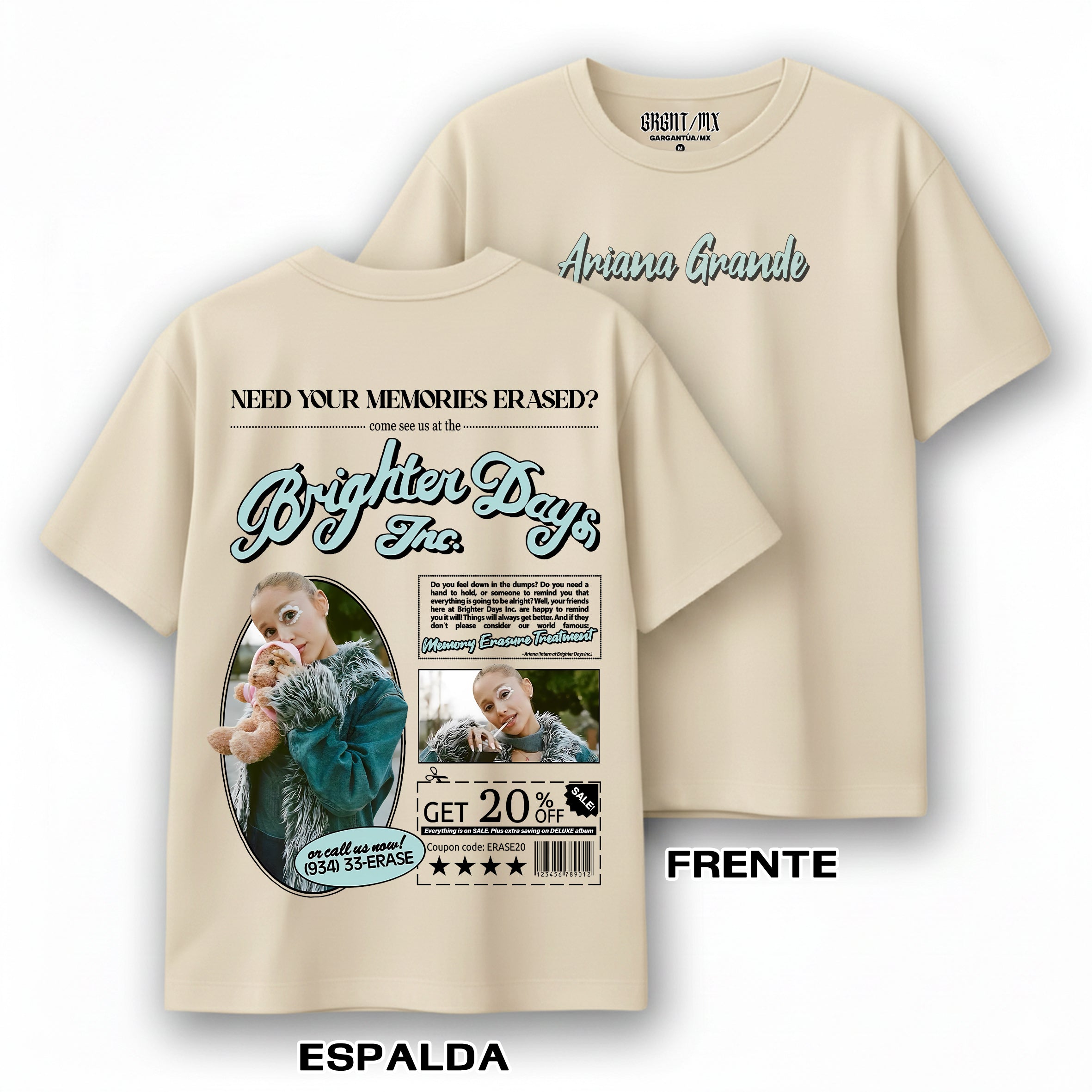 Playera Ariana Grande "Brighter Days"