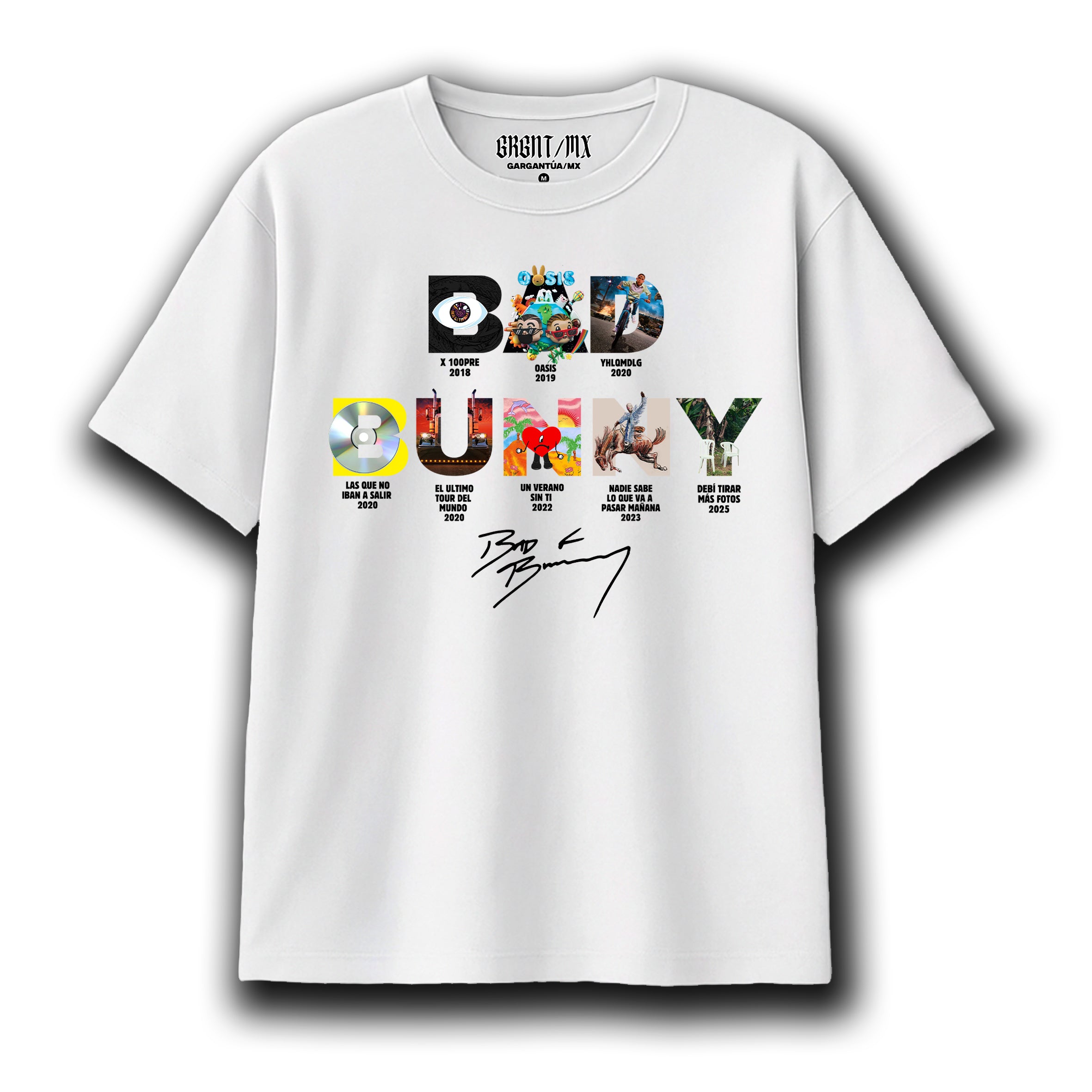 Playera Bad Bunny "Albums"