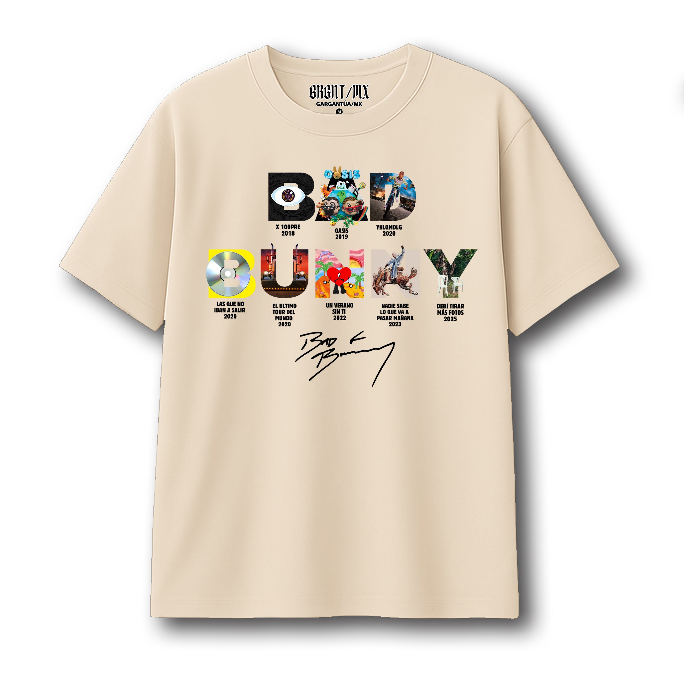 Playera Bad Bunny "Albums"