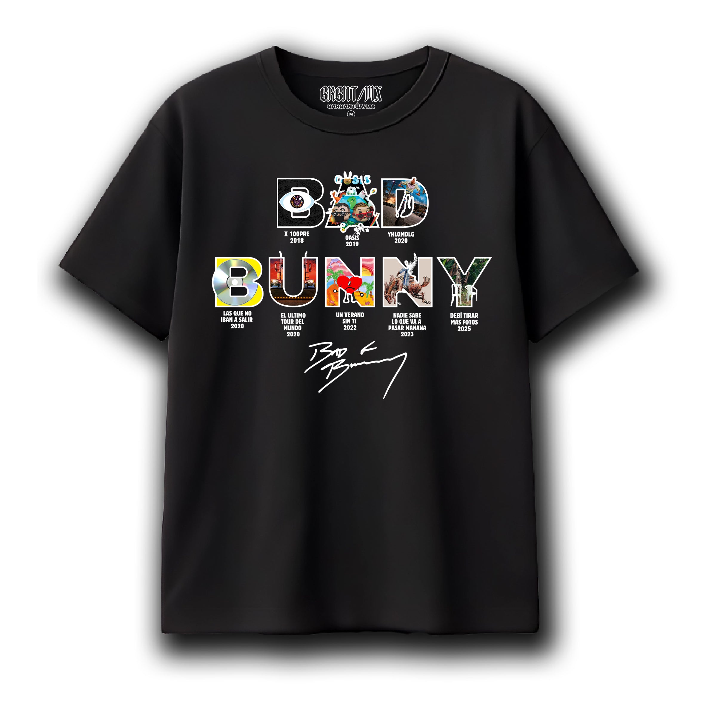 Playera Bad Bunny "Albums"