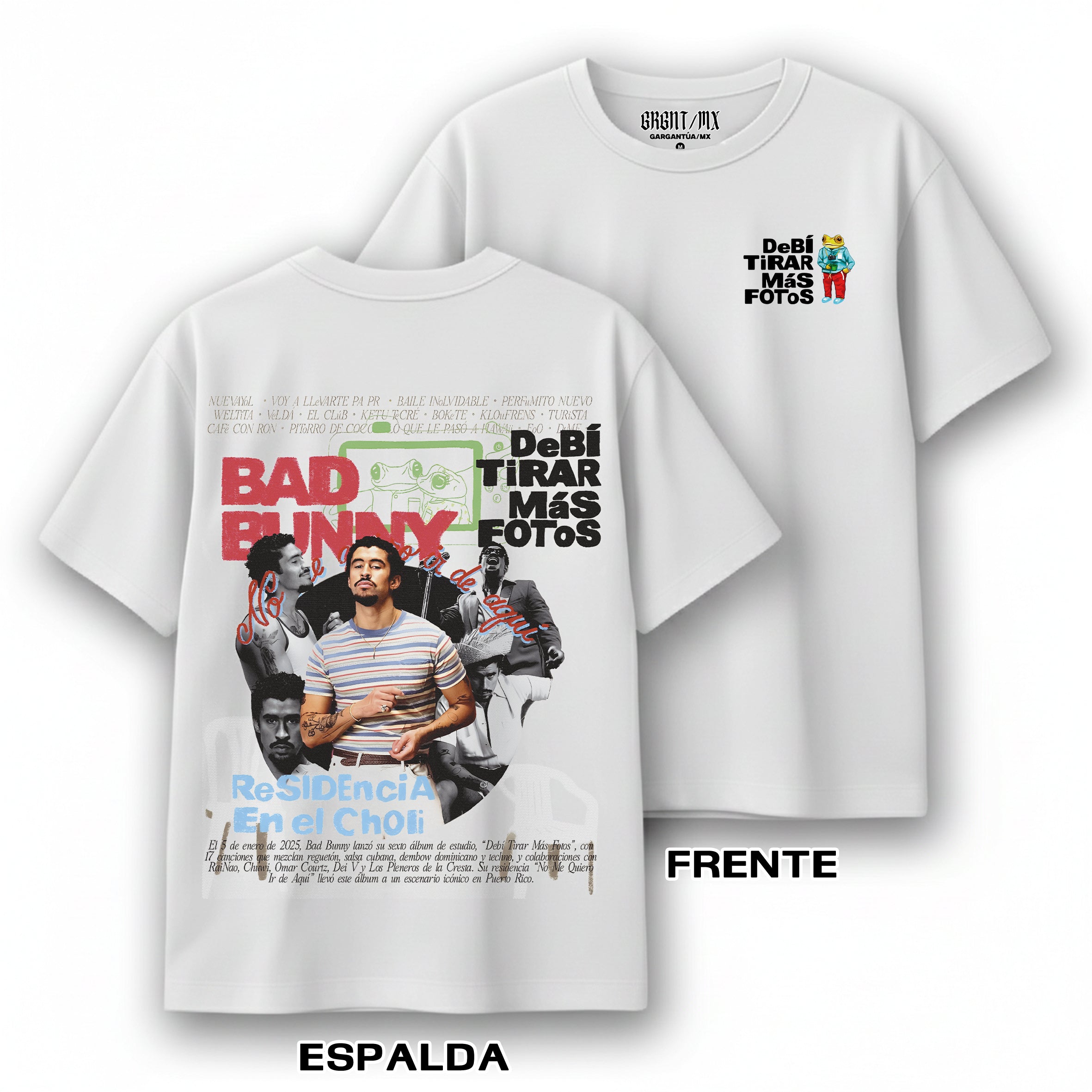 Playera Bad Bunny "DTMF - Choli"