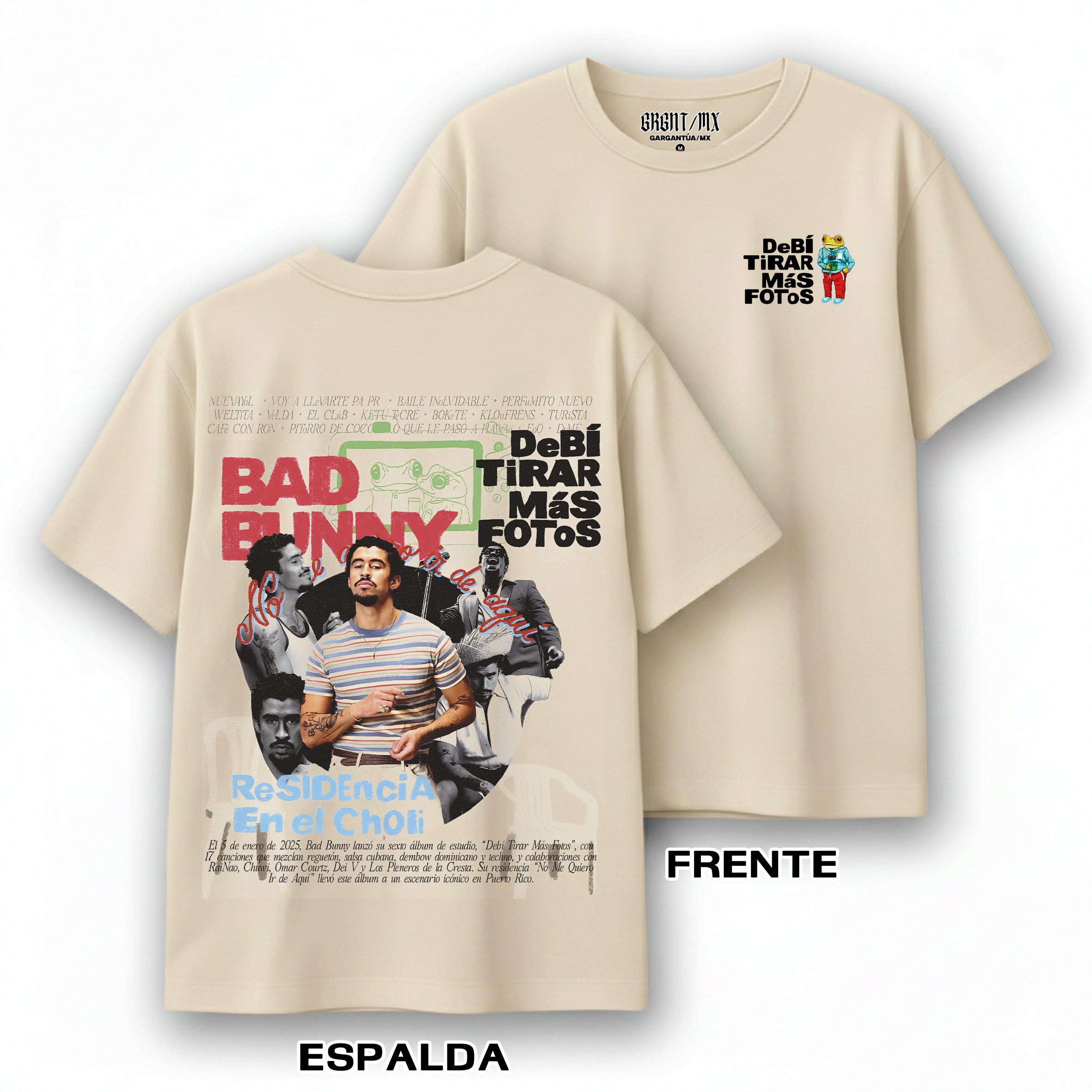 Playera Bad Bunny "DTMF - Choli"
